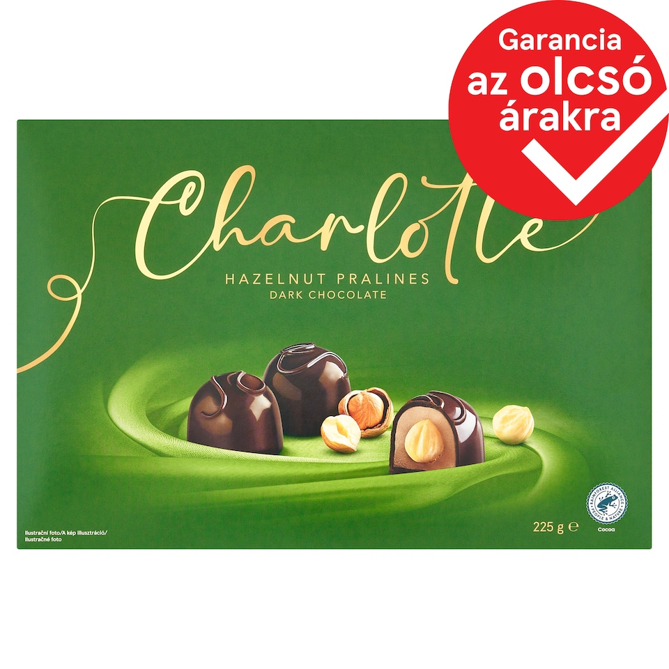 Charlotte Hazelnut Pralines Dark Chocolate 225 g