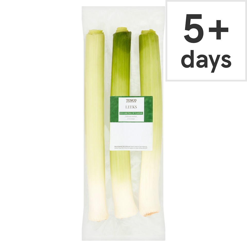 image 1 of Tesco Pre-Packed Leeks 500G