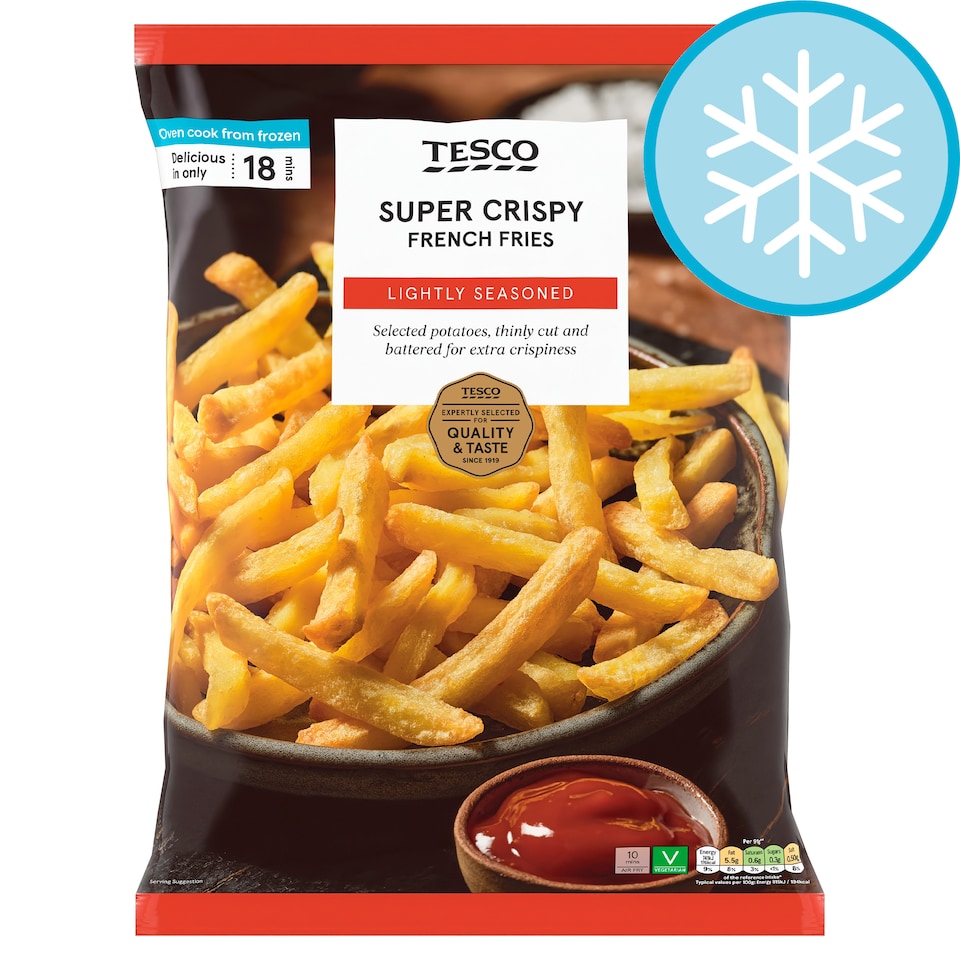 Tesco Super Crispy French Fries 900g