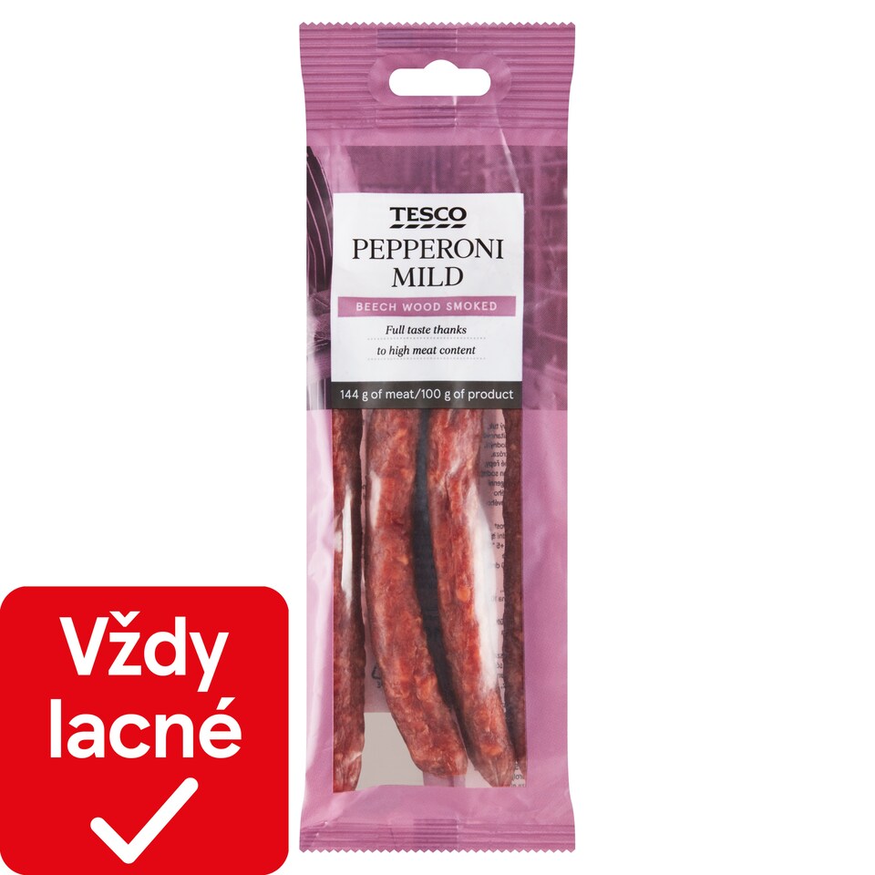 Tesco Pepperoni Mild klobása 100 g