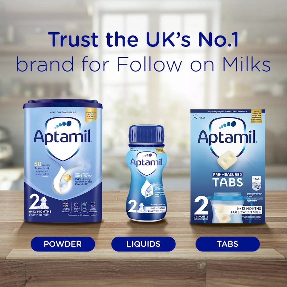 image 1 of Aptamil 2 Follow On Baby Milk Formula Powder 6-12 Months 800g