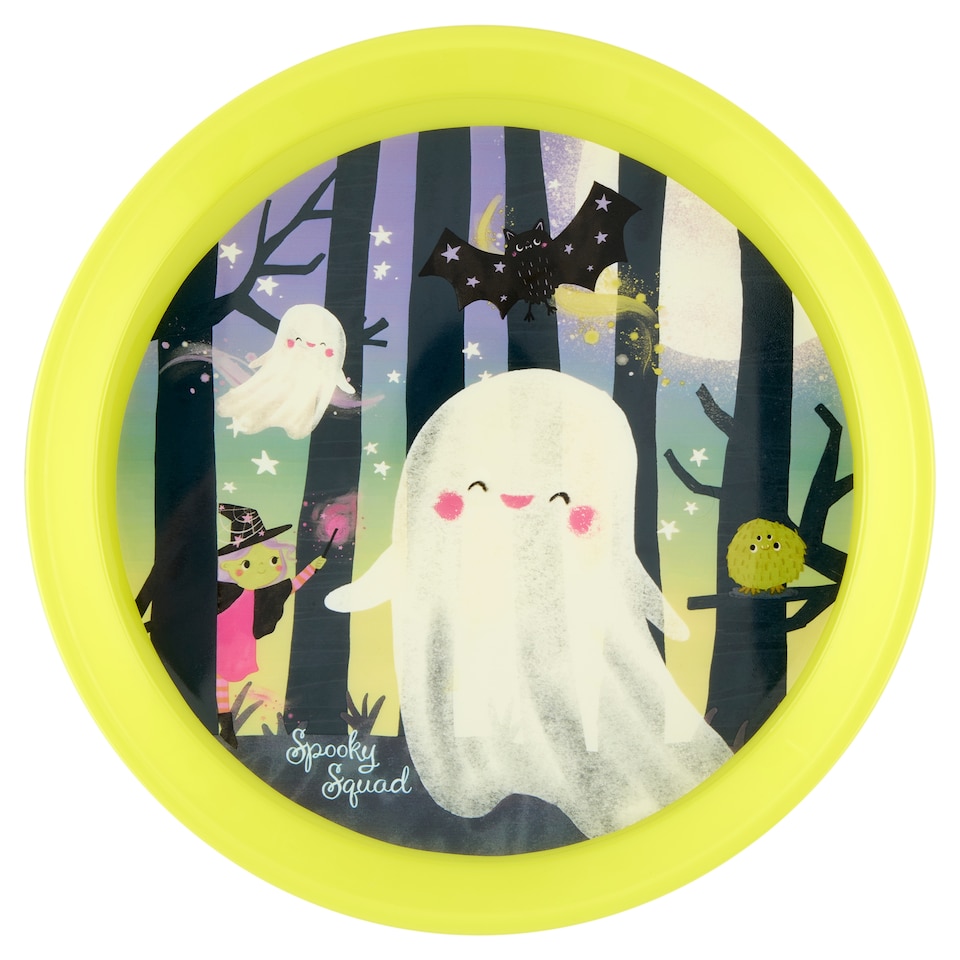 Tesco Halloween Spooky Squad műanyag tányér