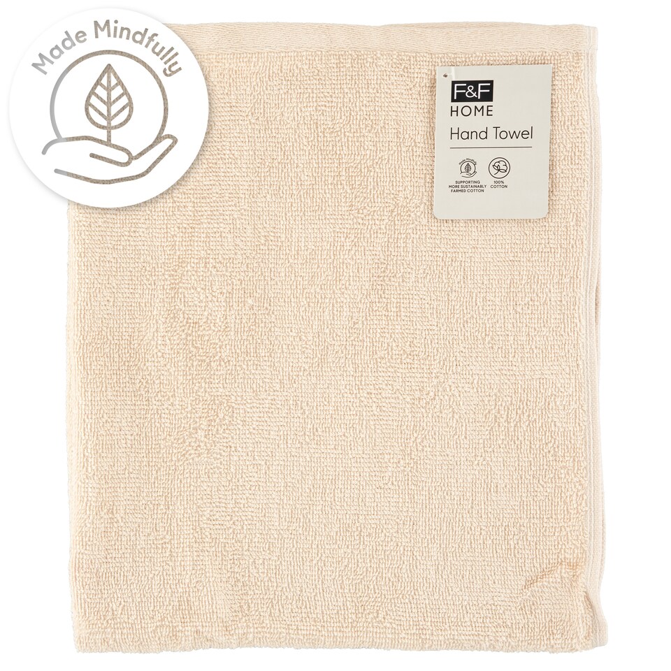 F&F Home Taupe Basic kéztörlő 50 cm x 90 cm