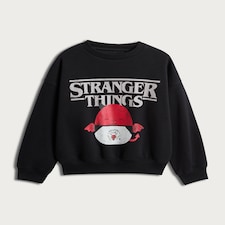  Stranger Things x Squishmallow Hellfire Club Sweatshirt in Black