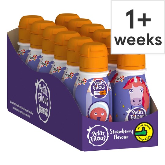 Petits Filous Strawberry Flavoured Yogurt Drink 100G Tesco Groceries