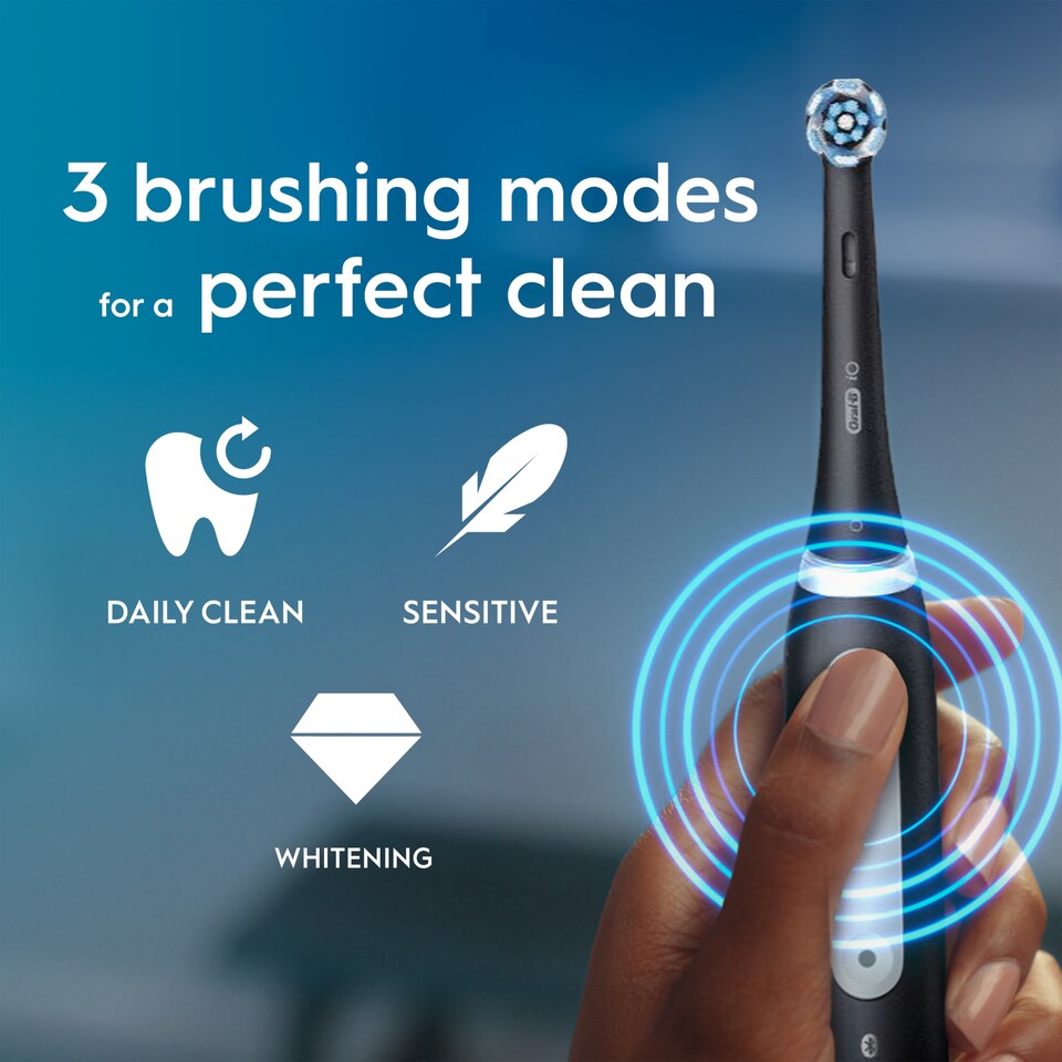 image 1 of Oral-B Io3 Matte Black Electric Toothbrush Plus Travel Case