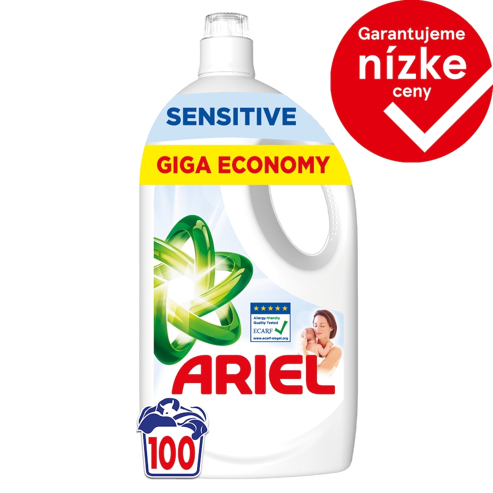 obrázok 1 z Ariel Tekutý prací prostriedok, 100 praní, Sensitive