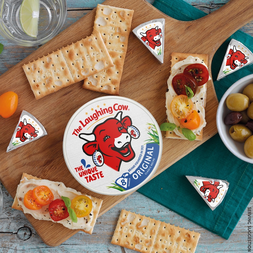 image 1 of The Laughing Cow Original Cheese Spread Triangles x8 120g
