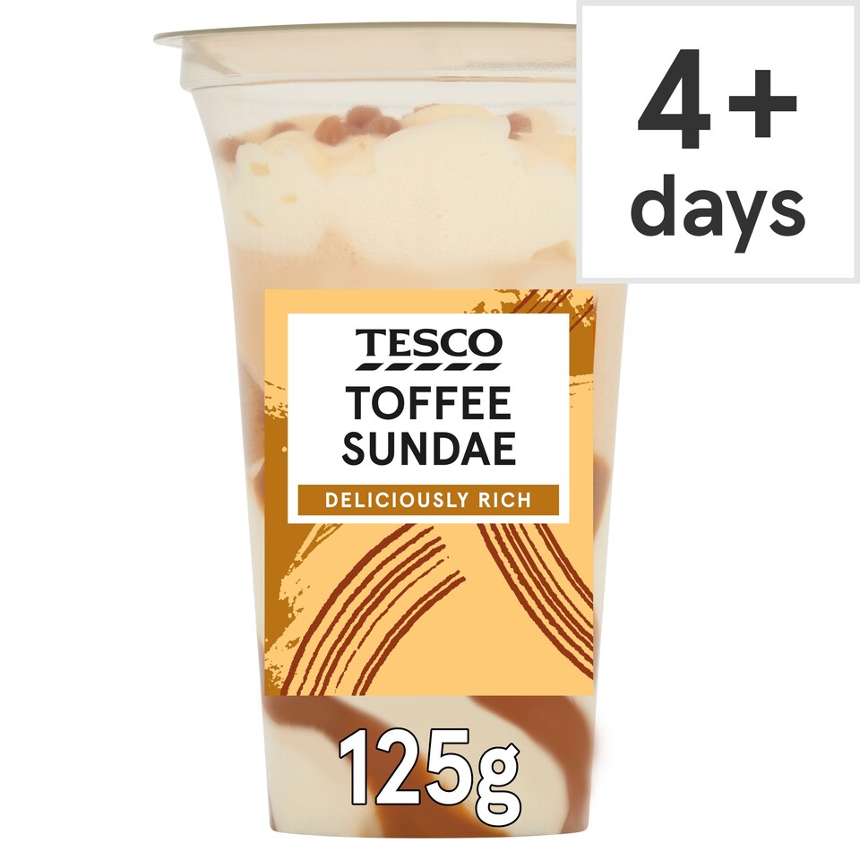 Tesco Toffee Sundae 125g