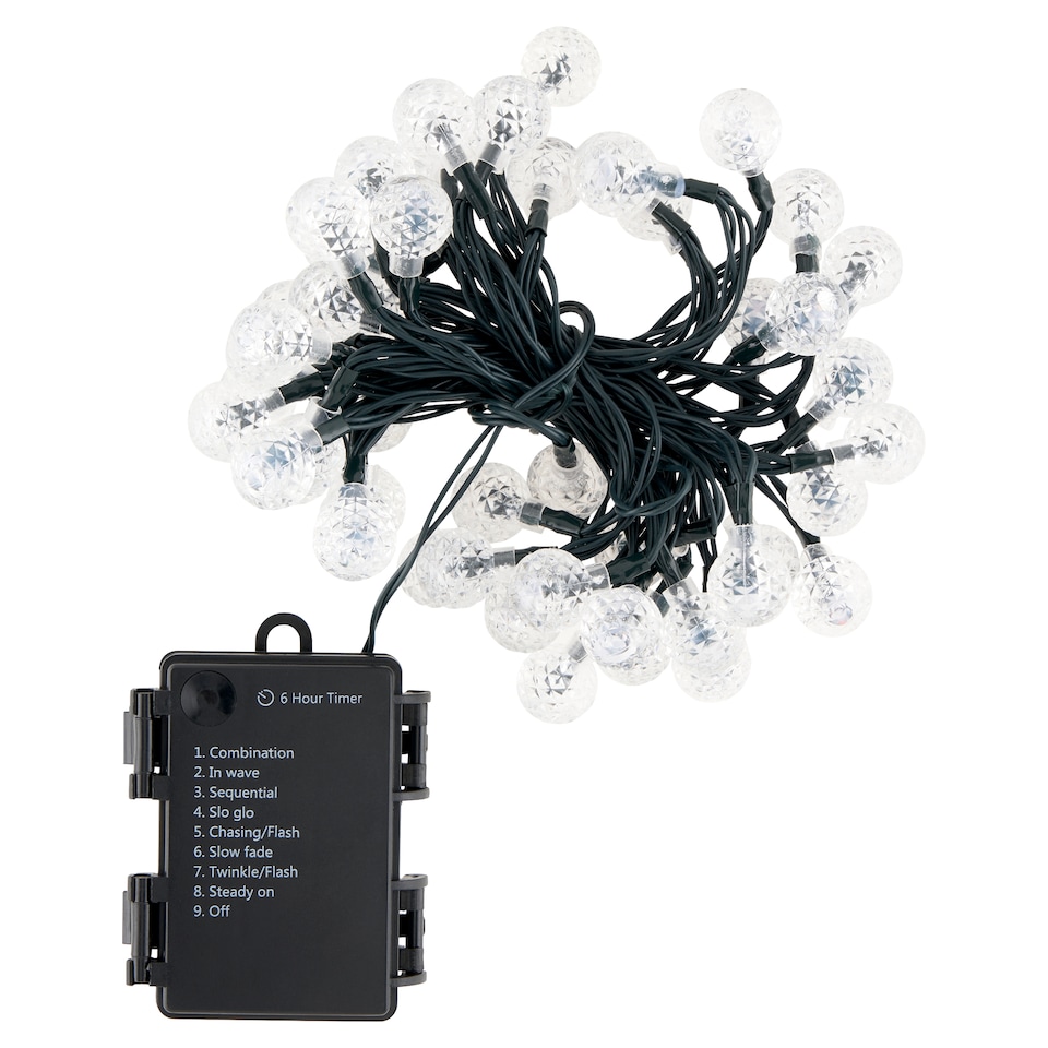 Snow Meister SM2514 színes fényű energiatakarékos elemes fényfűzér 4,9 m 1. kép