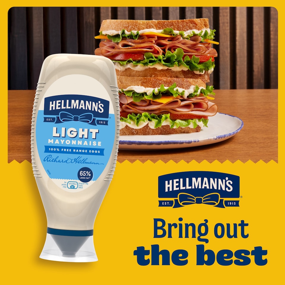 image 1 of Hellmann's Light Mayonnaise Squeezy 580ml