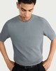 image 1 of F&F Pure Cotton Knitted T-Shirt in Blue