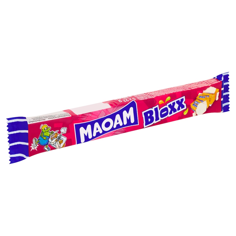 Obrázek 1 pro produkt Maoam Bloxx karamely s příchutěmi ovocnými a kolovou 5 x 22g (110g)