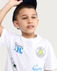 image 1 of F&F Boys Pure Cotton Tennis Club T-Shirt in White