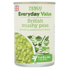 Tesco Every Day Value Mushy Peas 300G