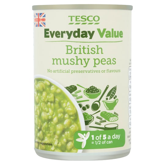 Tesco Every Day Value Mushy Peas 300G