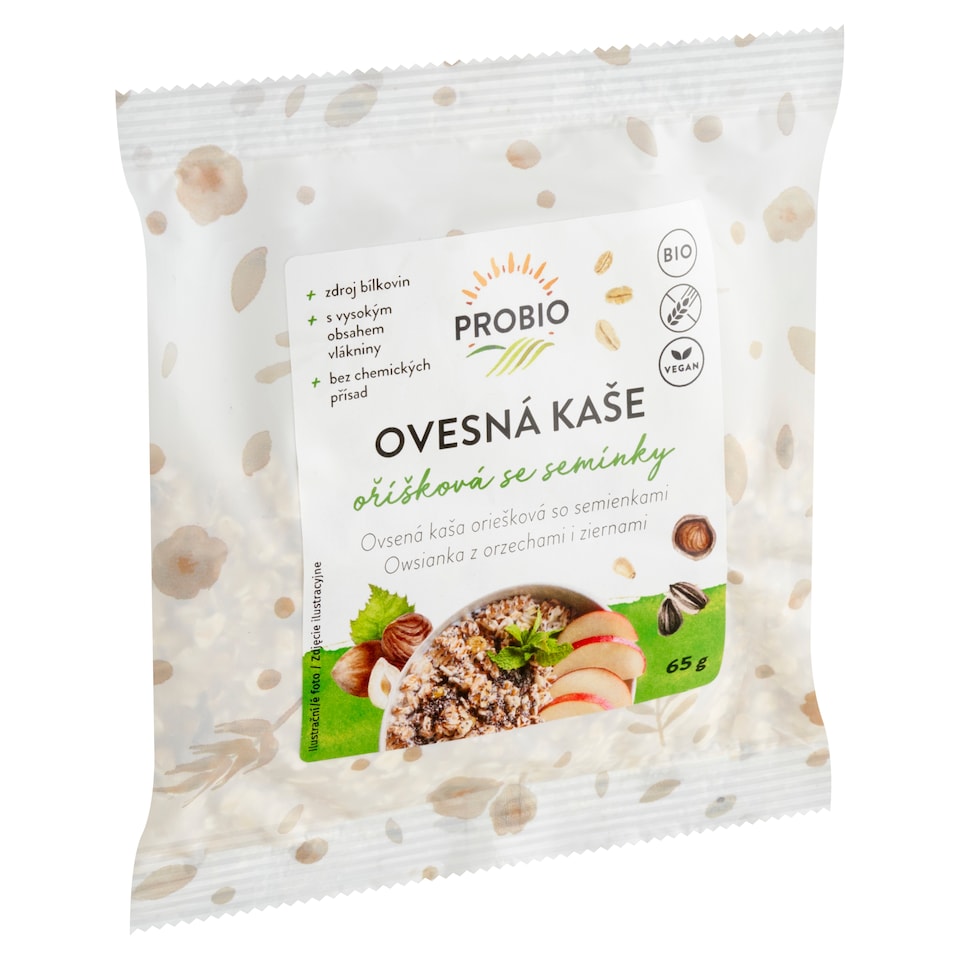 Probio Ovesná kaše oříšková se semínky 65g