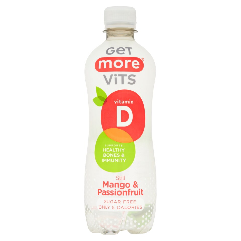 Get More Vitamin D Still Water Mango & Passionfruit Drink 500ml