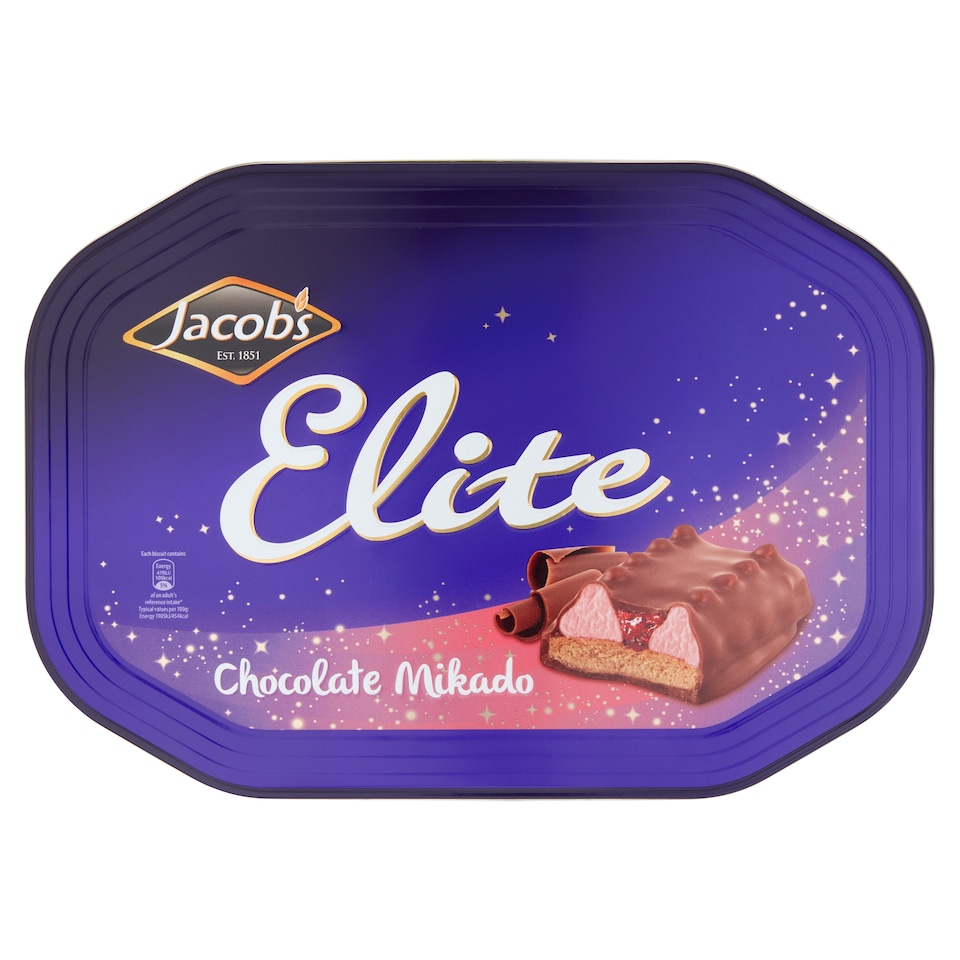 Jacobs Elite Chocolate Mikado Biscuits 528G