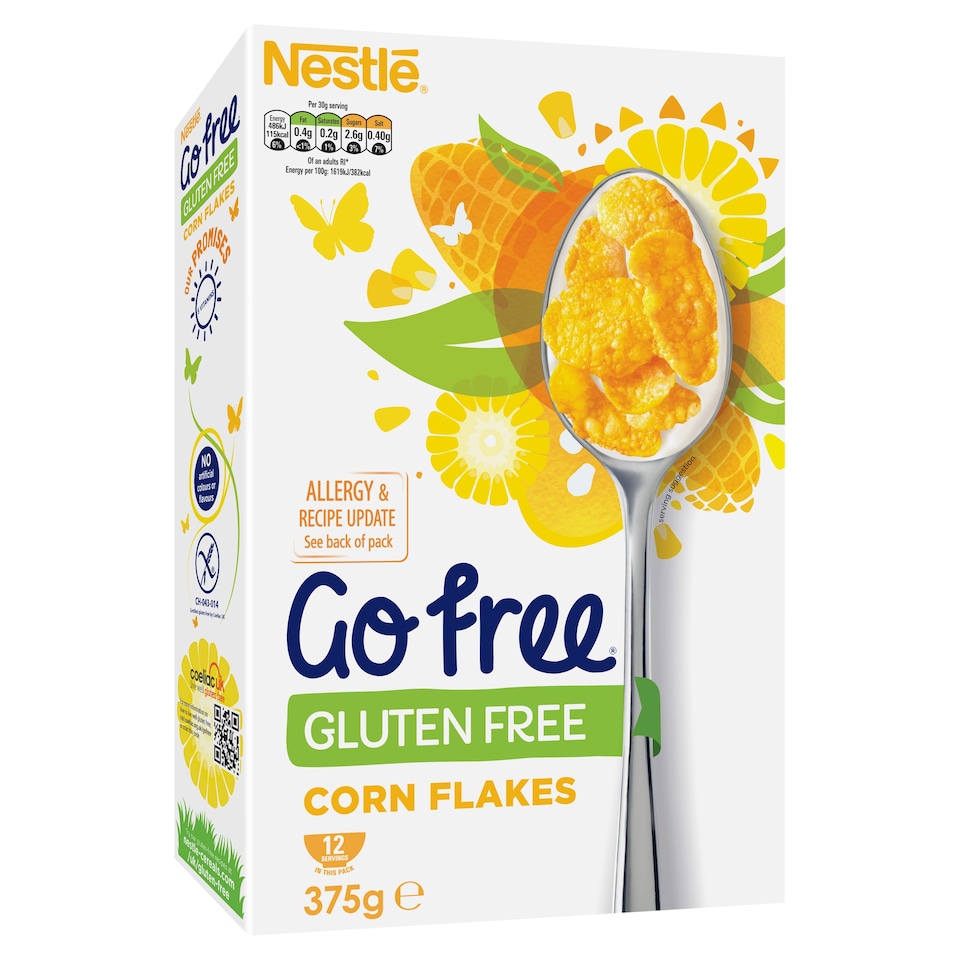 image 1 of Nestle GoFree Cornflakes Cereal 375g