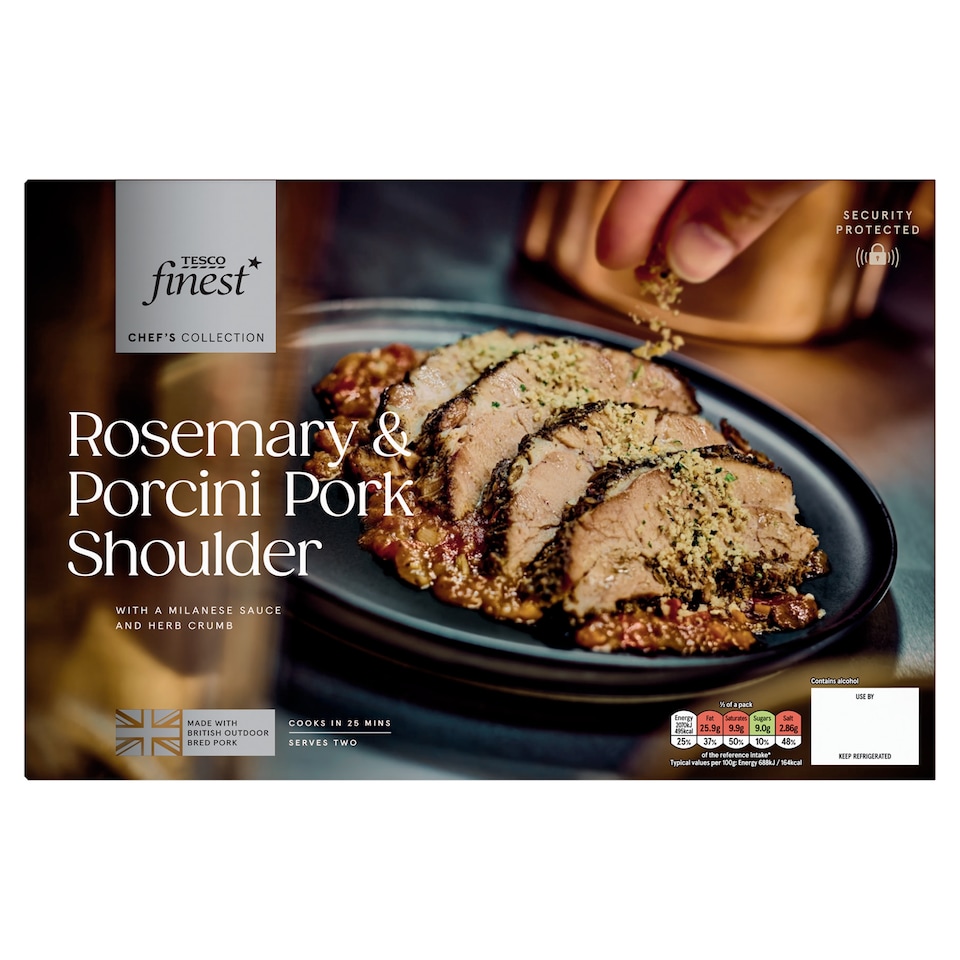 Tesco Finest Chef's Collection Saddleback of pork with Milanese 745g 