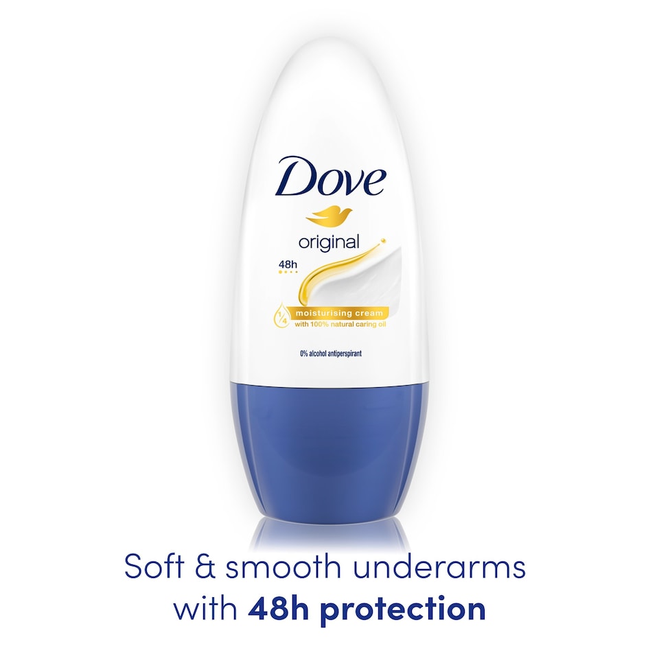 image 1 of Dove Original 48h Roll-On Antiperspirant Deodorant 50ml