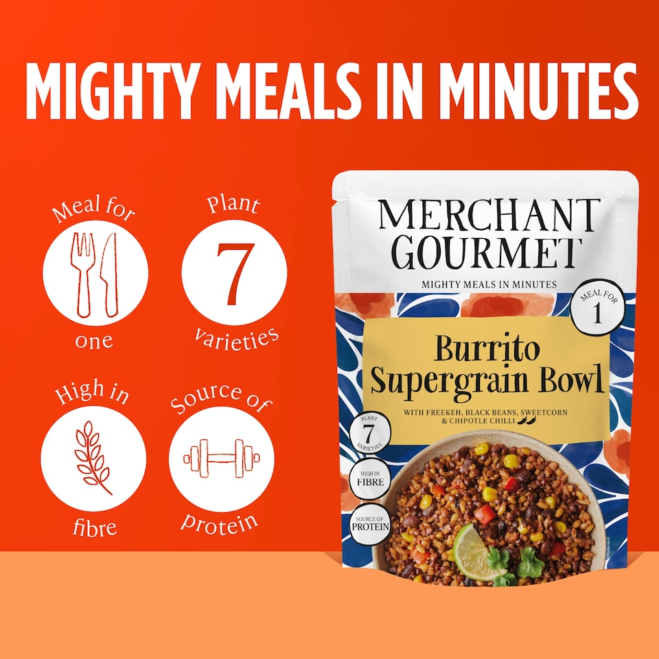 image 1 of Merchant Gourmet Burrito Supergrain Bowl 220g