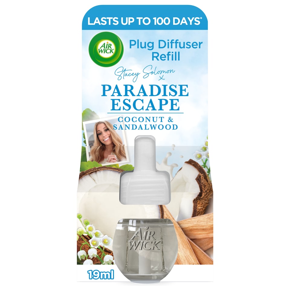 image 1 of Air Wick Paradise Escape Electrical Plug In Single Refill 19ml Lasts up to 100 days