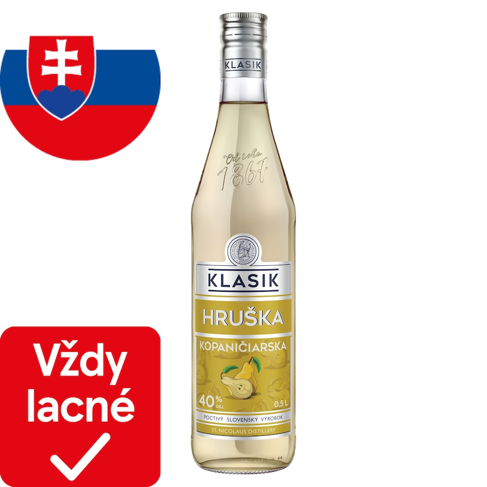 St. Nicolaus Klasik Pear Kopaničiarska Spirit 40% 0.5 L