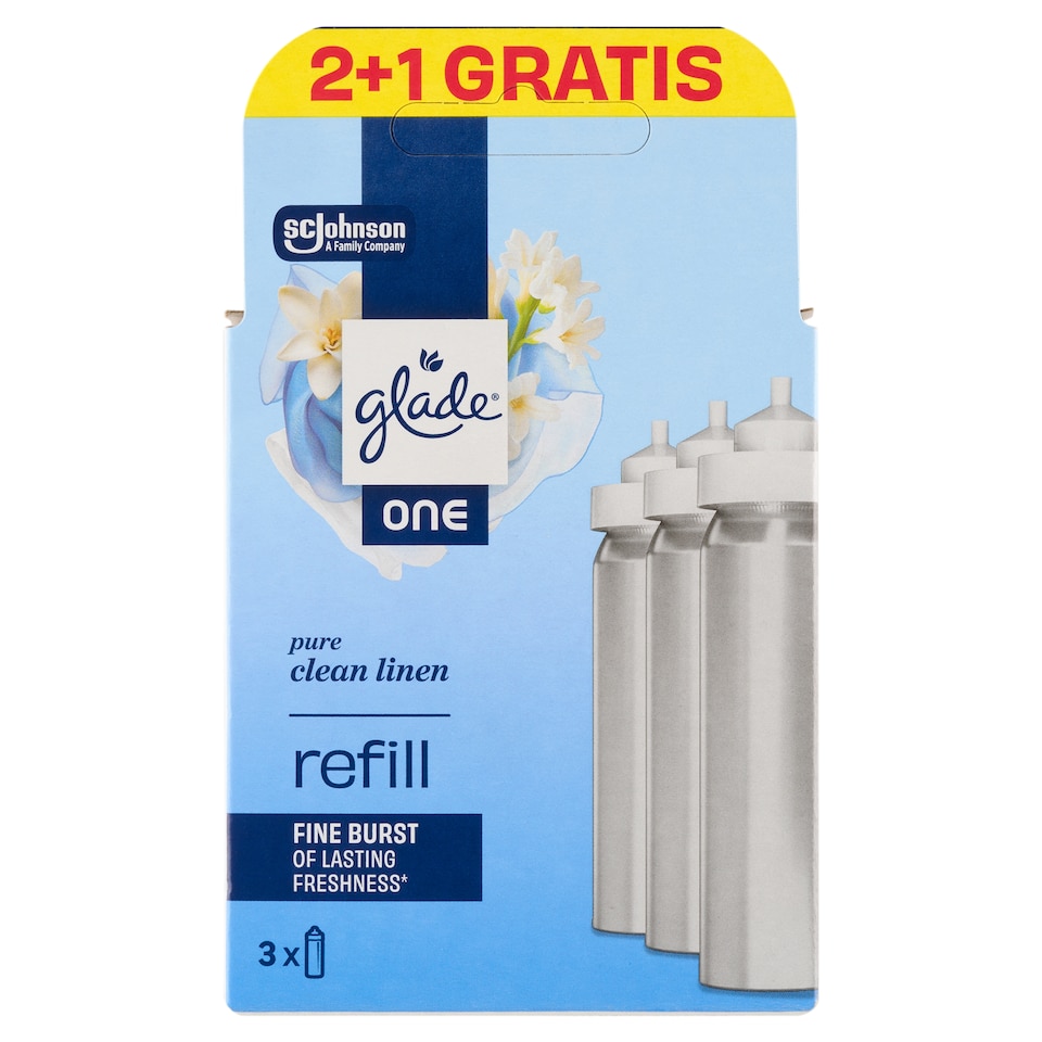 image 1 of Glade One Pure Clean Linen Refill 3 x 10ml (30ml)