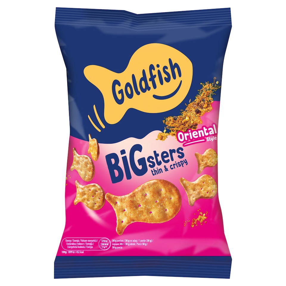 Goldfish Bigsters keleti fűszer ízű kréker 80 g