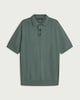 image 4 of F&F Pure Cotton Textured Polo Shirt in Green