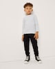 image 1 of F&F Boys Cotton Rich Cargo Joggers in Black