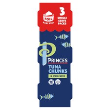 Princes Tuna Chunk In Spring Water 3X80g Foil Lid