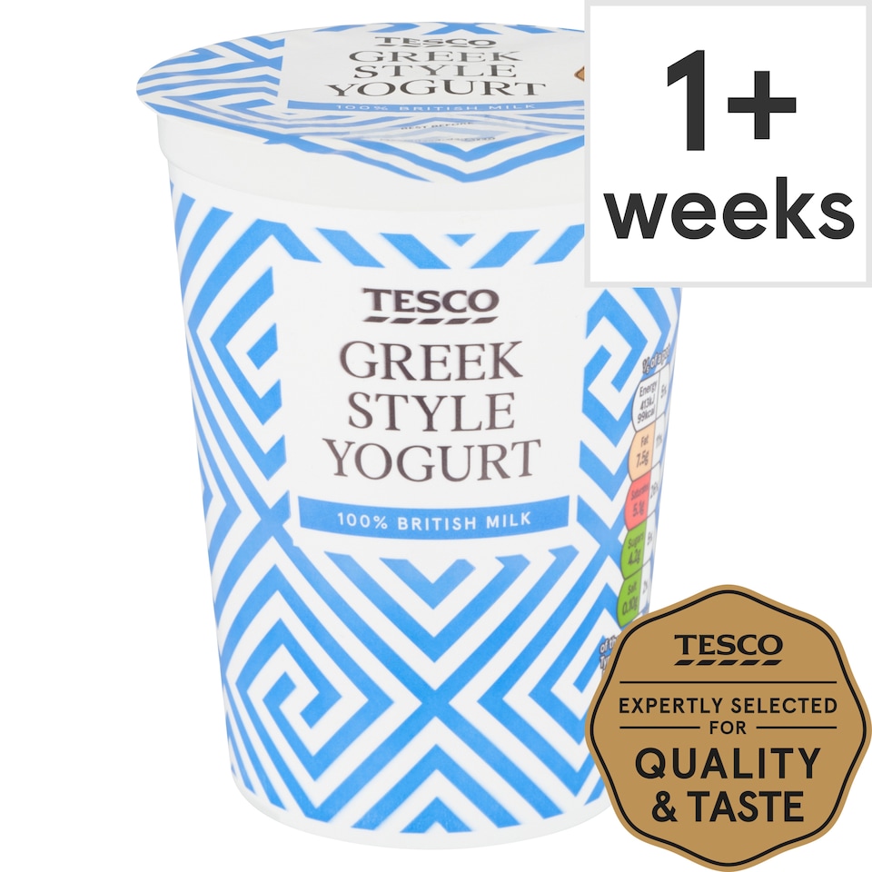 Tesco Greek Style Yogurt 500G