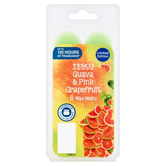 Tesco Guava Pink Grapefruit 8 Wax Melts Tesco Groceries