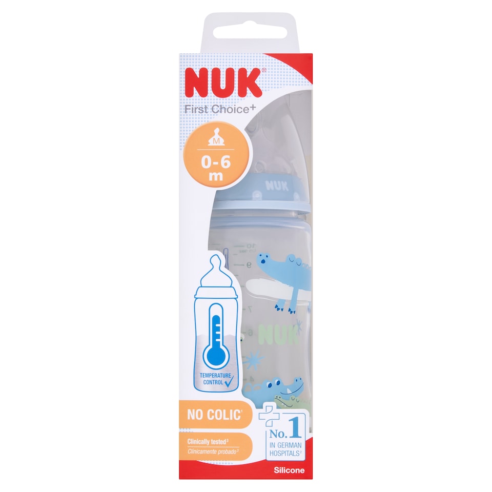 NUK First Choice Temperature Control 0-6M 300ml Bottle  