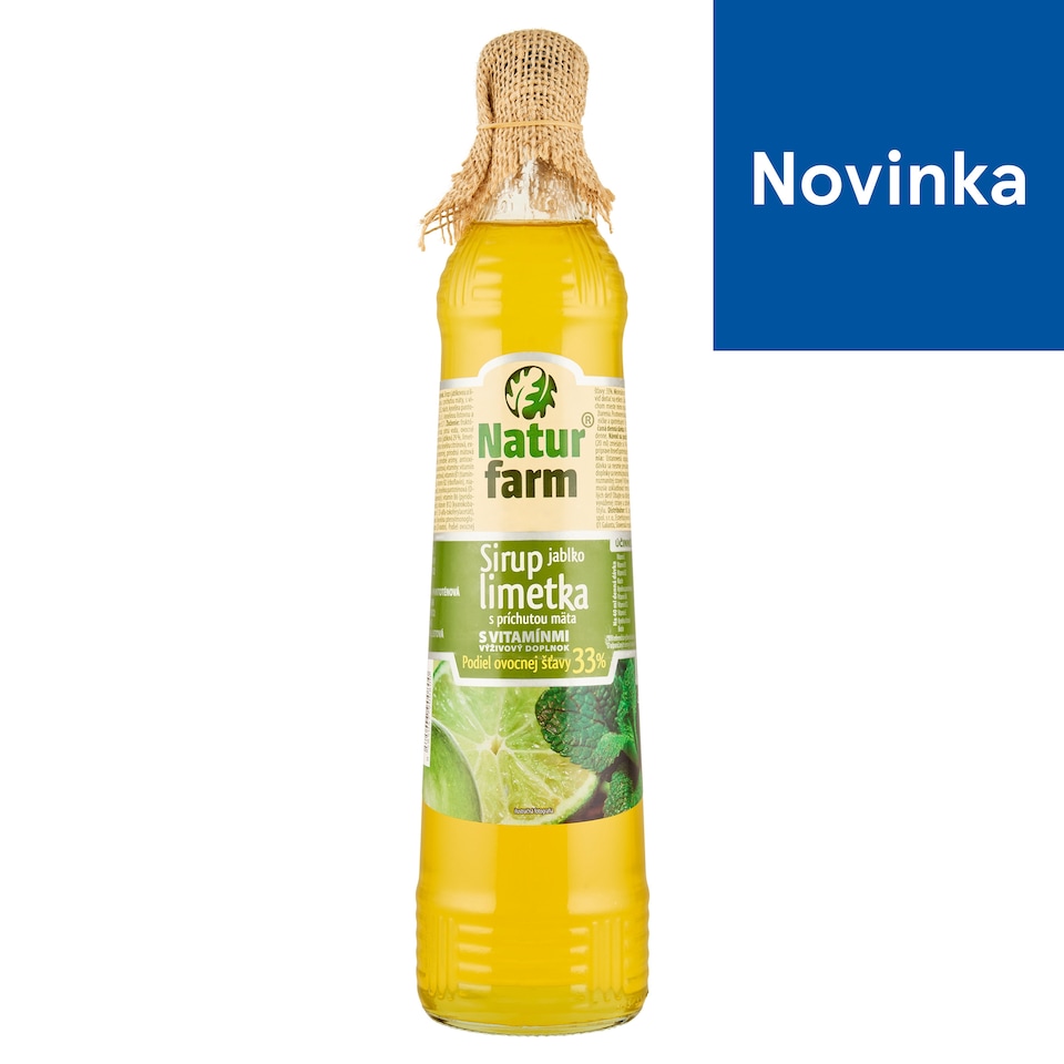 image 1 of Natur Farm Syrup Apple Lime with Mint Flavor with Vitamins 0.7 L