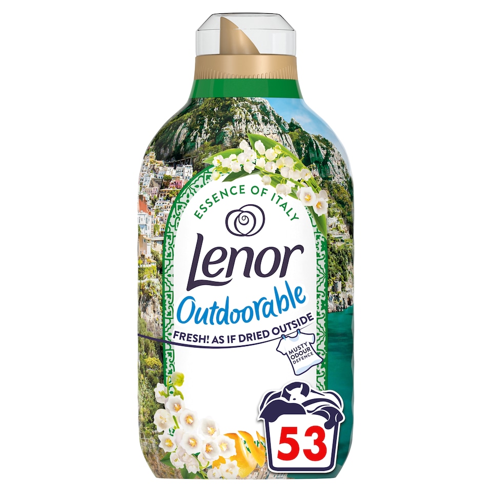 image 1 of Lenor Outdoorable Fabric Conditioner Amalfi Lemon & Lily of the Valley 53w 742ml