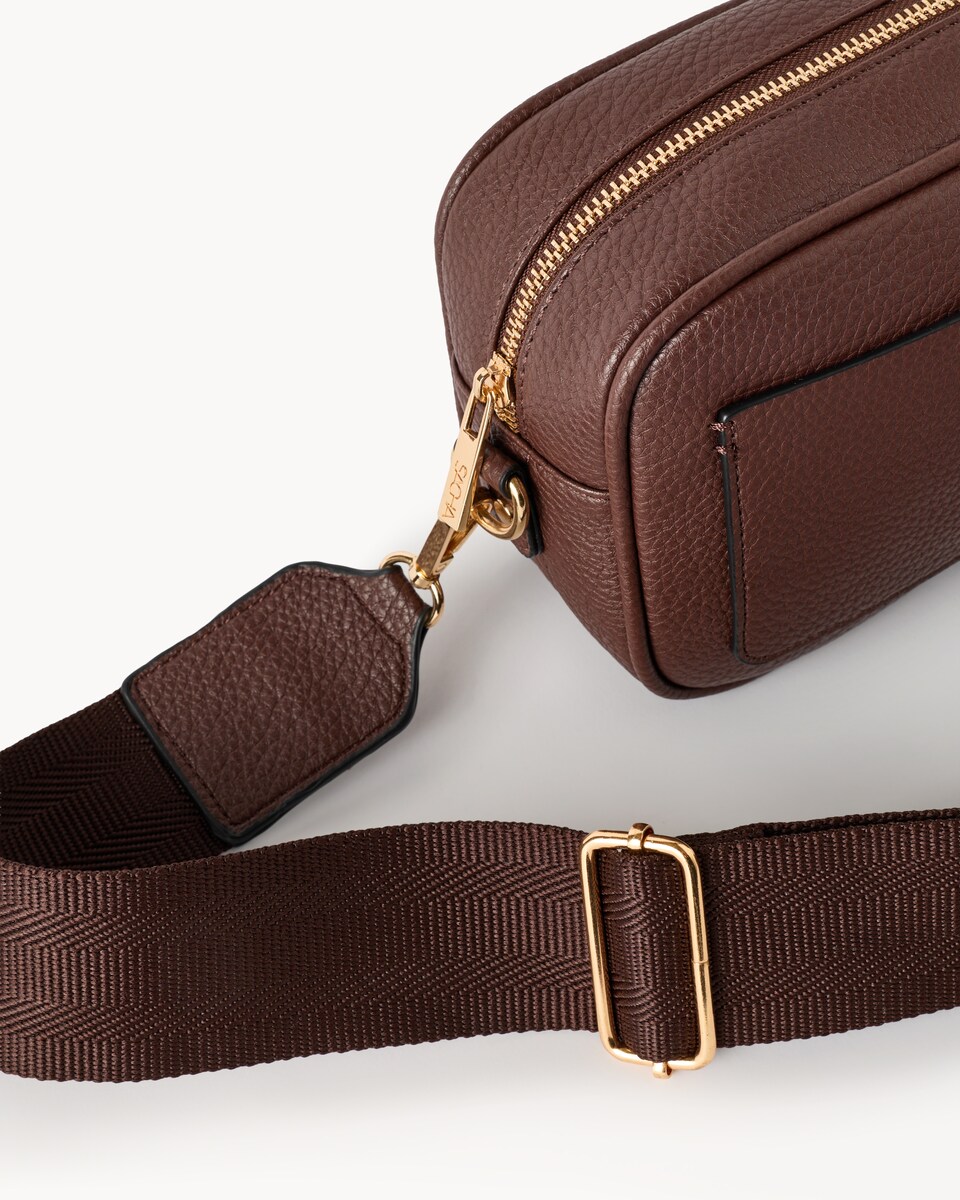 image 1 of SACHA Crossbody Bag in Chocolate