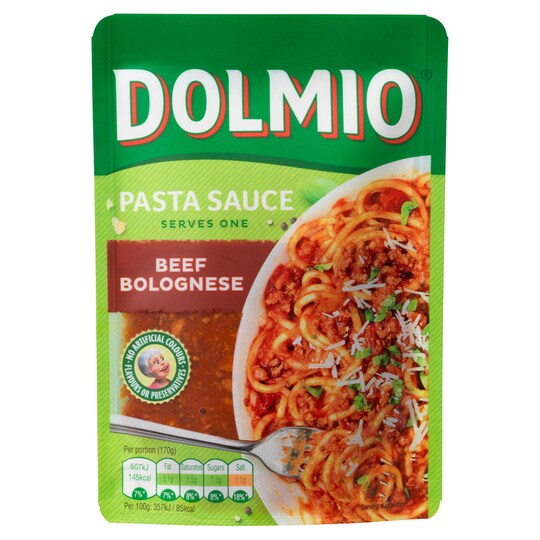 Dolmio Bolognese Original Pouch Pasta Sauce 170G Tesco Groceries