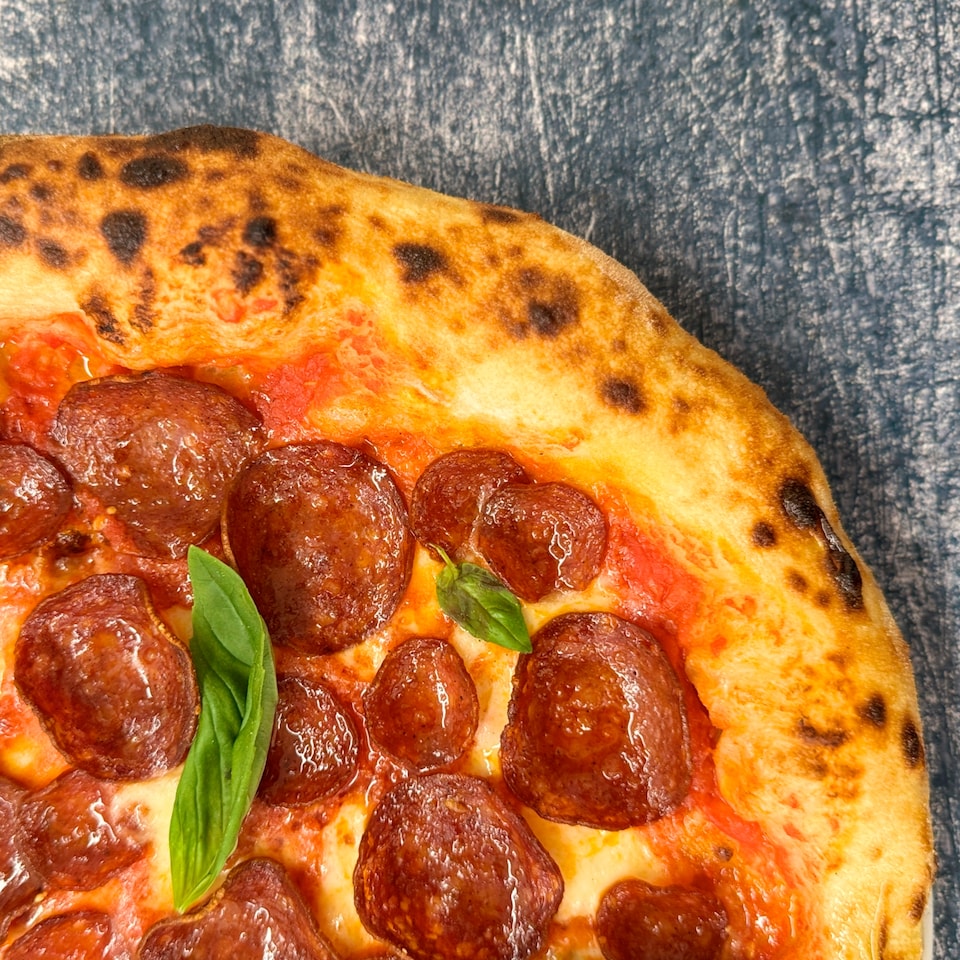 image 1 of Properoni Spicy Hot Paprika Large Sliced Pepperoni 80g