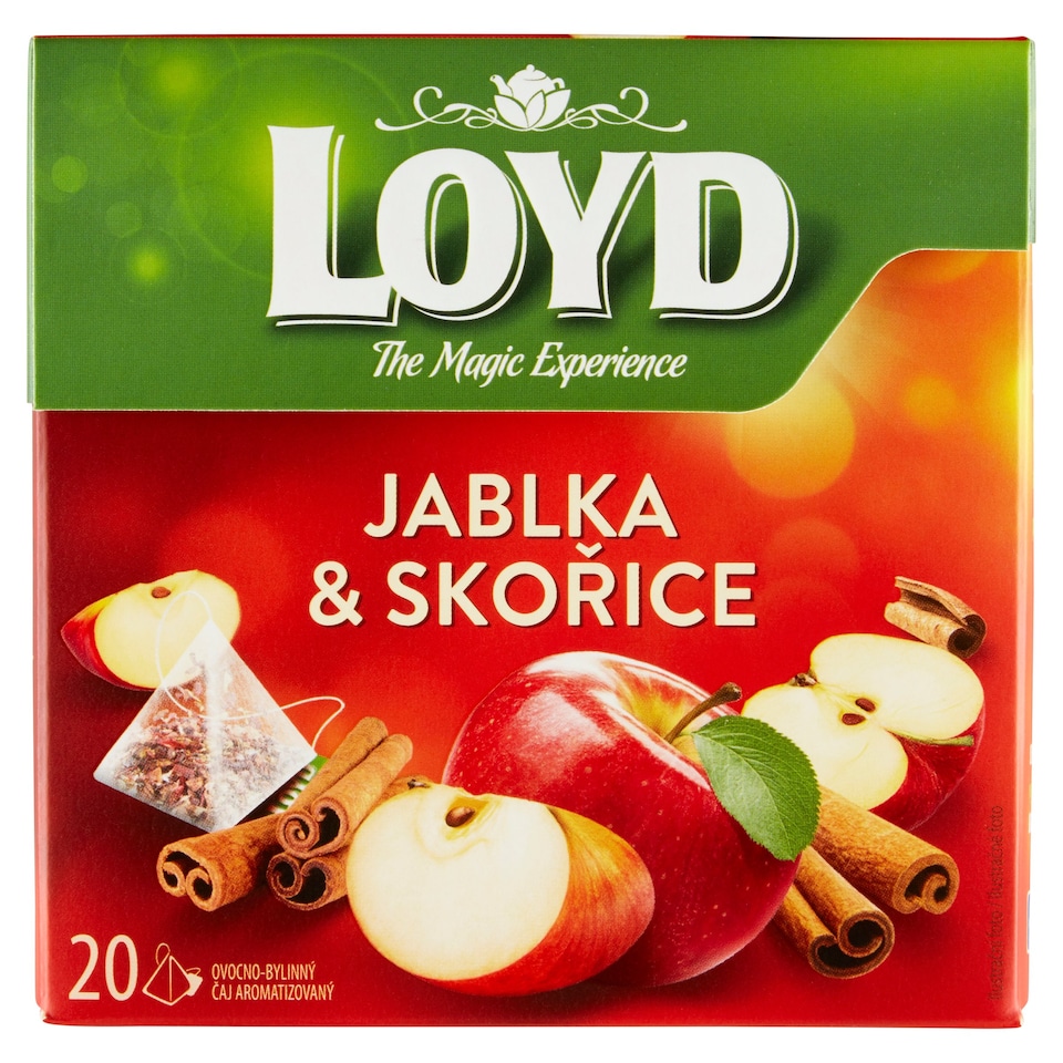 Loyd Jablka & skořice ovocno-bylinný čaj aromatizovaný 20 x 2,25g (45g)