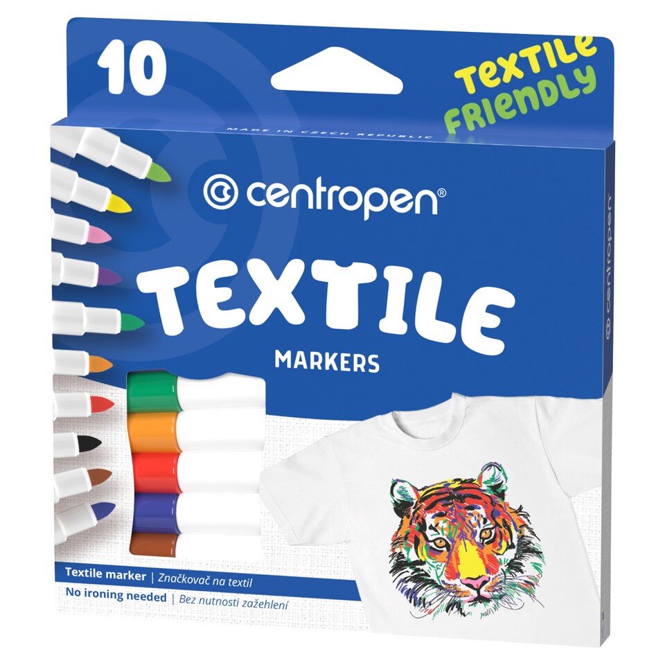 Centropen Značkovač na textil 10 ks
