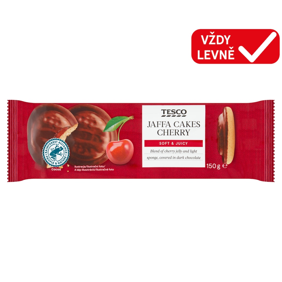 Tesco Jaffa Cakes Cherry 150g
