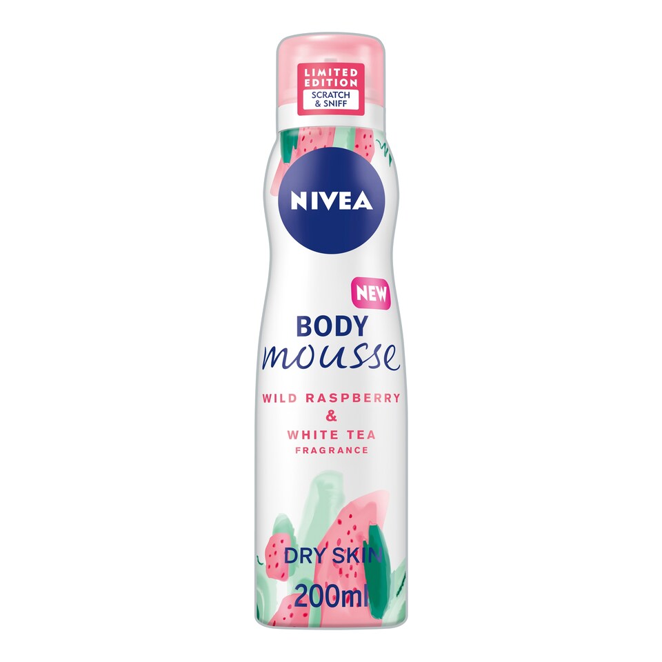 NIVEA R/berry & White Tea Body Mousse 200ml