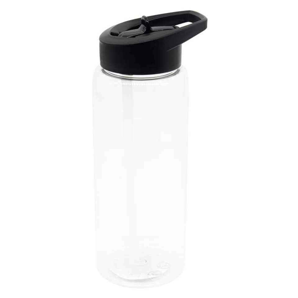 Tesco Black Sipper Water Bottle 650Ml