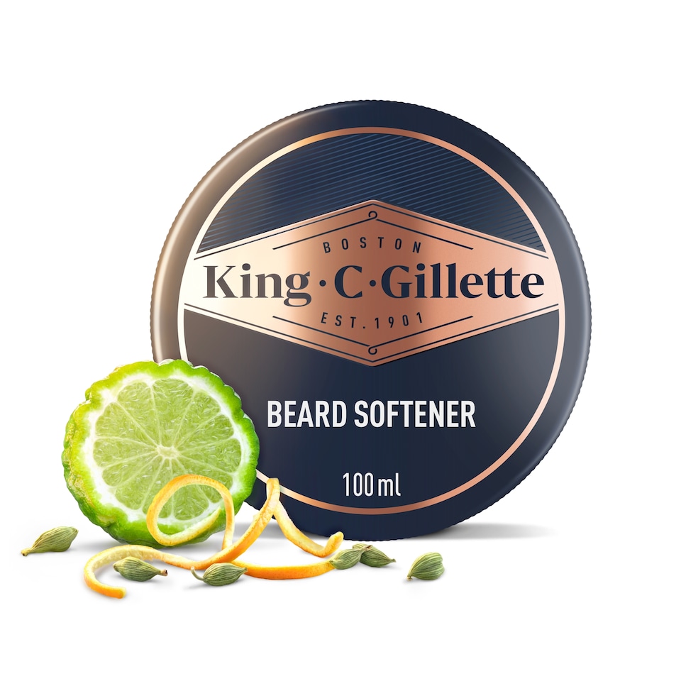 image 1 of King C. Gillette Men's Beard Softener, Lightweight & Deep Beard Conditioning 100ml