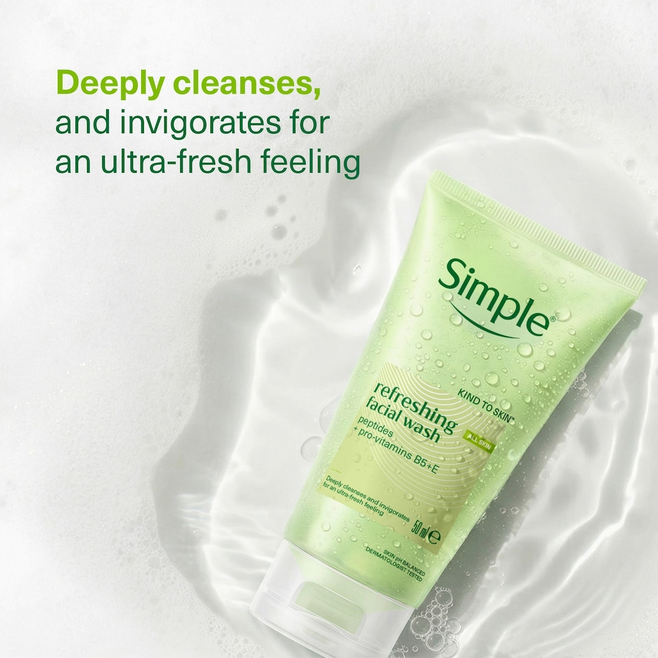 image 1 of Simple Kind To Skin Refreshing Face Wash Gel 150Ml
