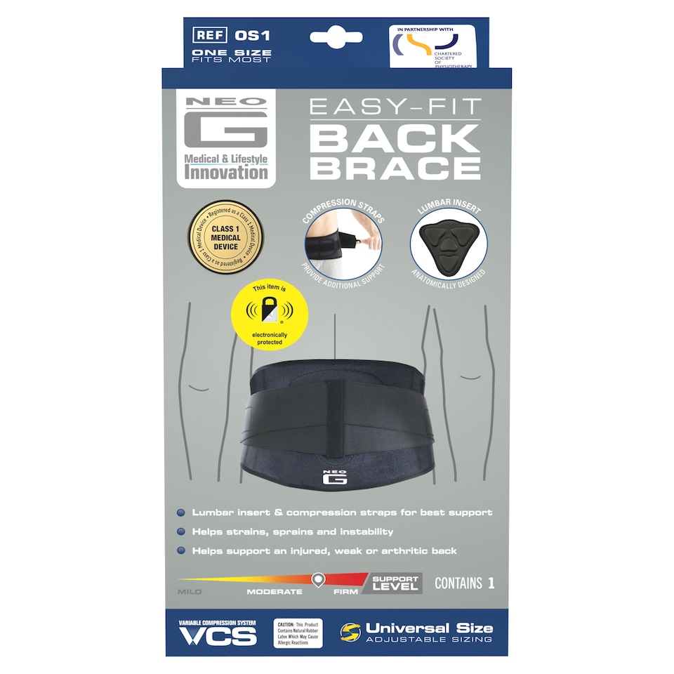 Neo G Easy Fit Back Brace One Size